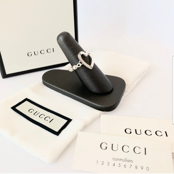 Gucci Jewelry - New authentic Gucci sterling silver heart ring